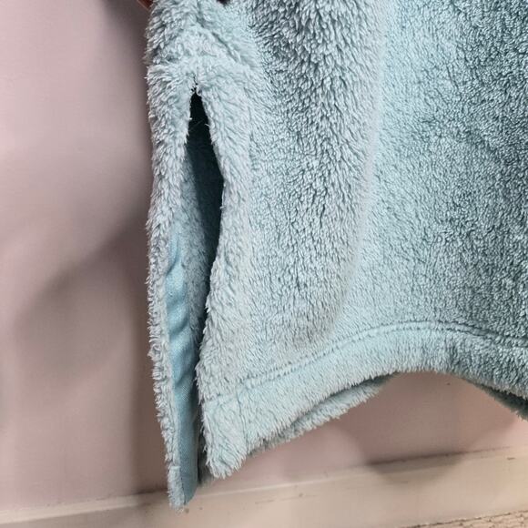 Joyspun Seafoam Green Hoodie Robe Fleece Lounger PJ Top Size M 8-10 - Picture 7 of 12